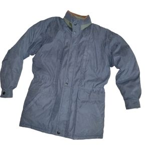 Rainforest Down Coated Cotton Heavy Coat in Navy sz M